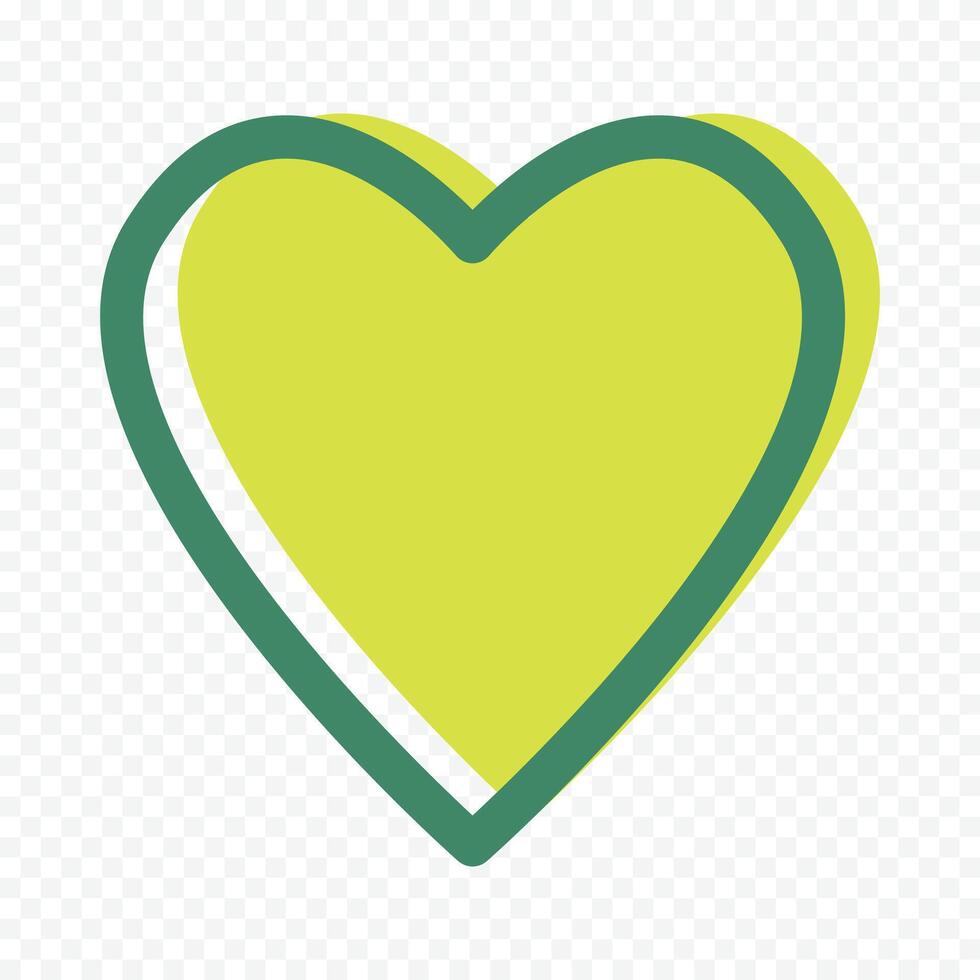 Pretty heart icon isolated on white vector