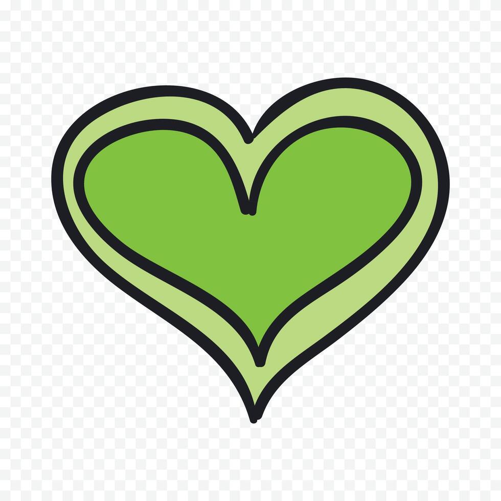 Pretty heart icon illustration on the white background vector