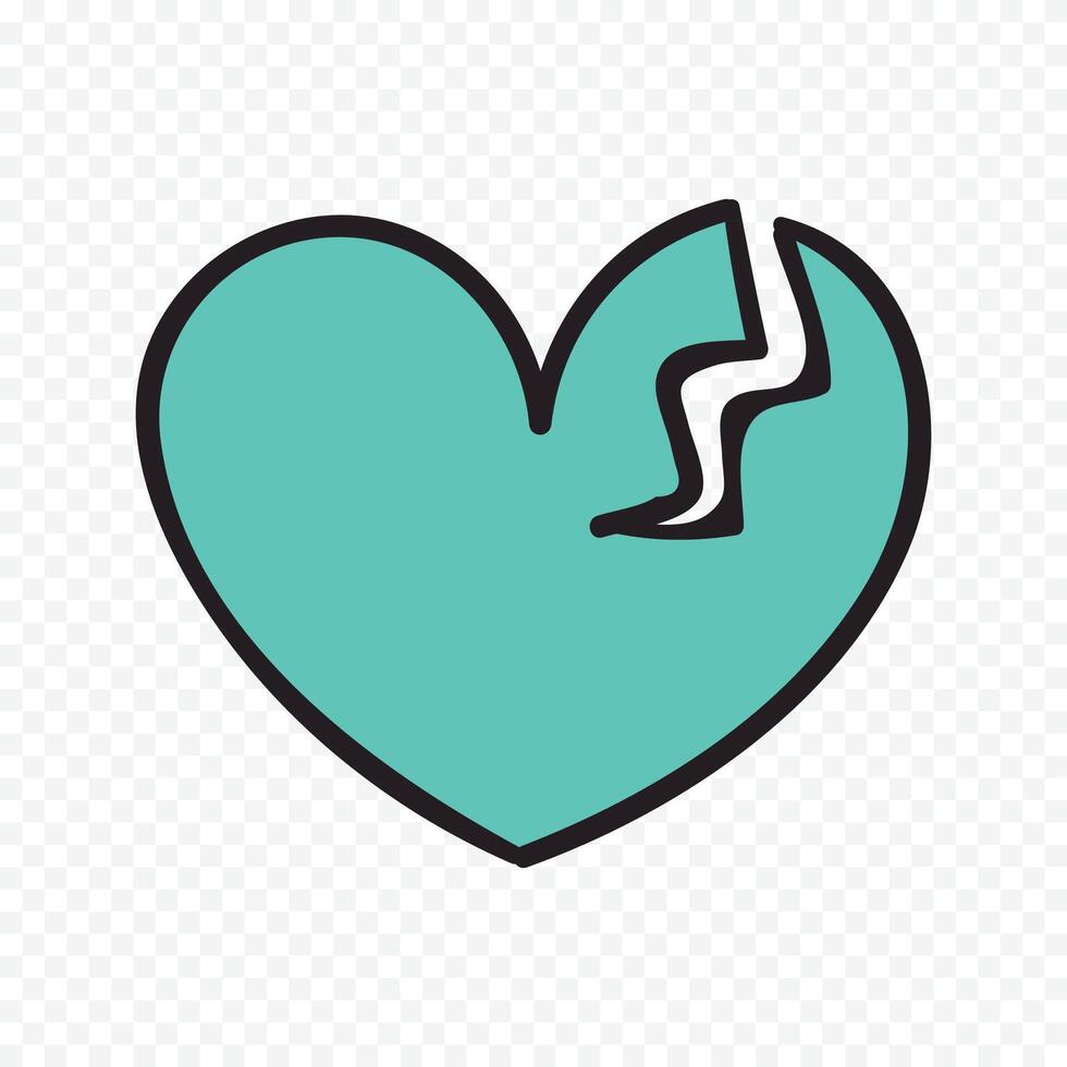Pretty heart icon illustration vector