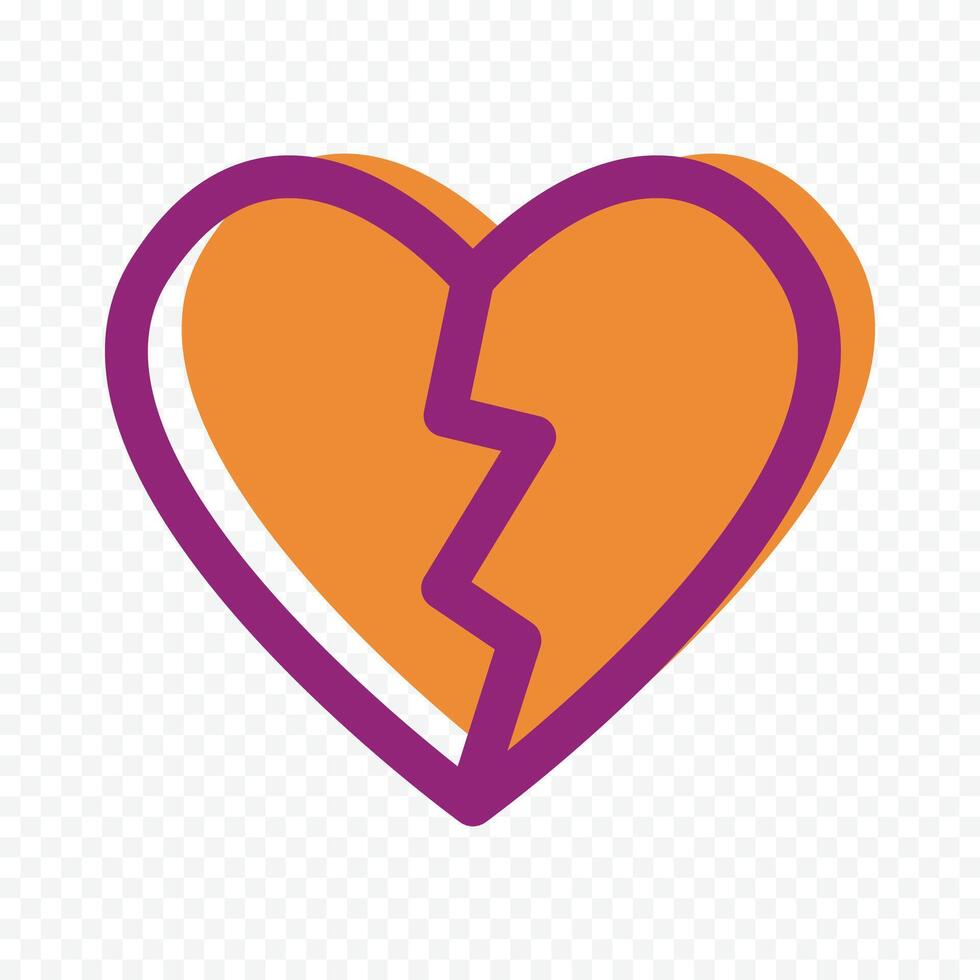 pretty heart on the white vector