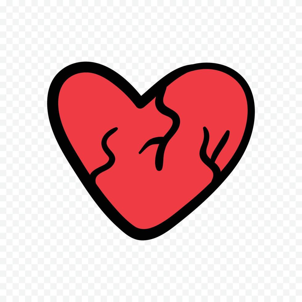 pretty heart on a white vector