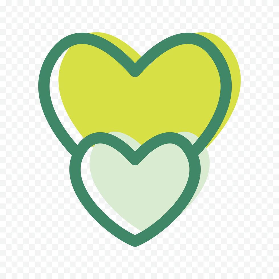 pretty heart illustration vector