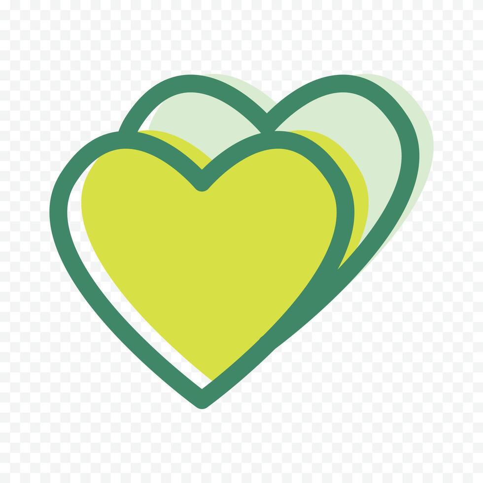pretty heart on a white background vector