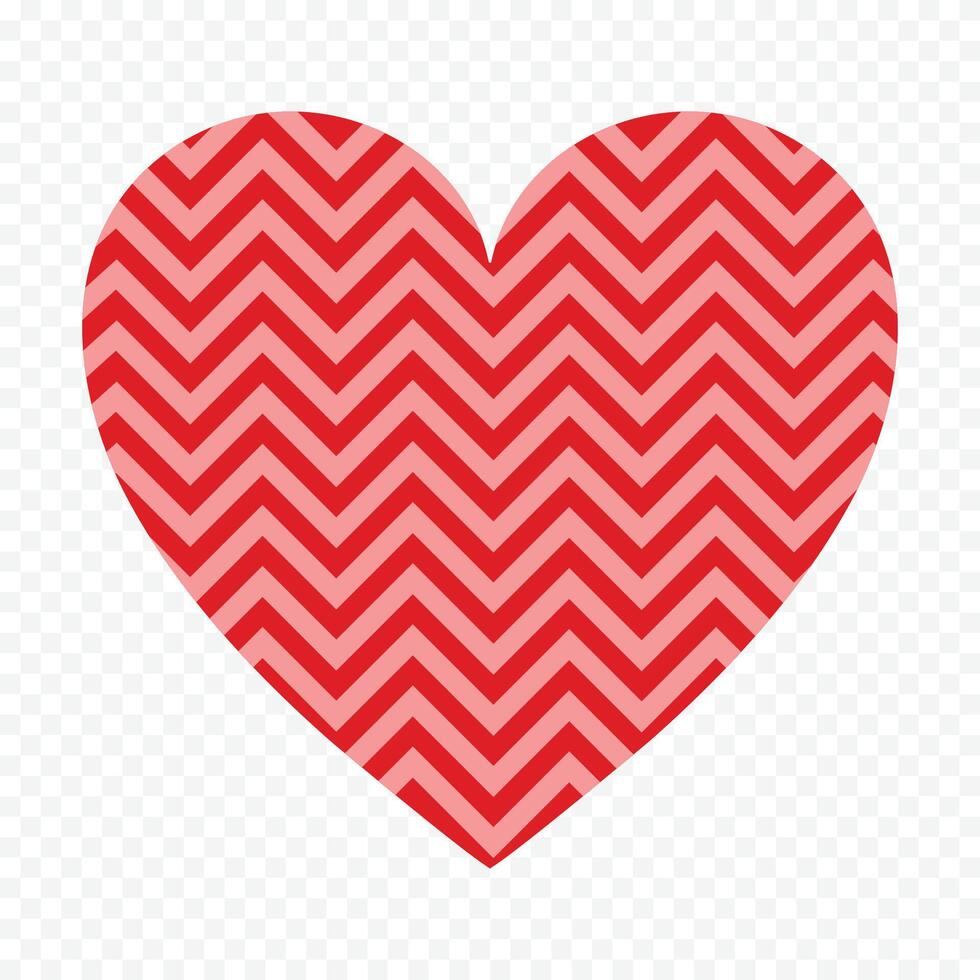 Red Heart Symbol on white backkground vector