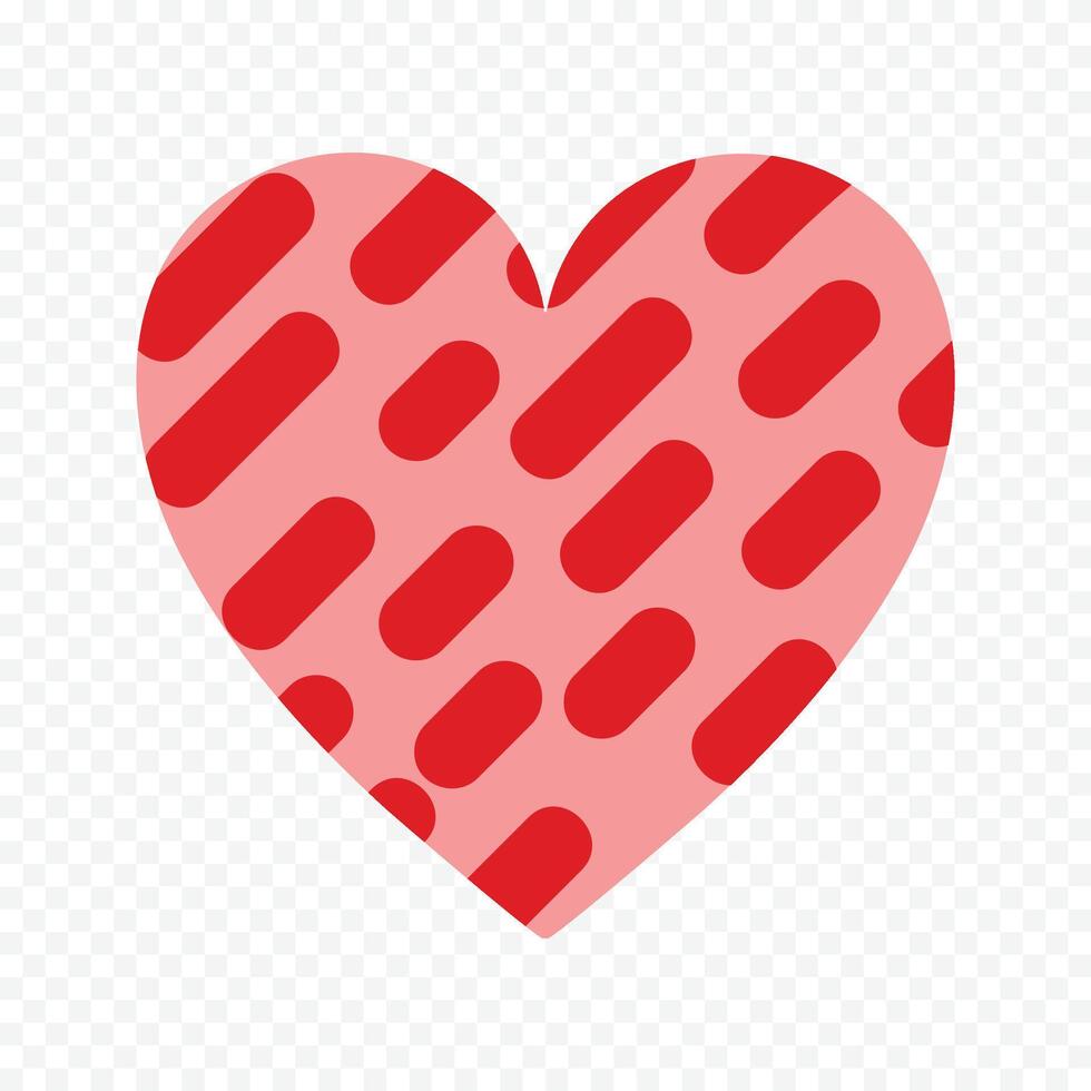Red Heart Symbol Isolated on white vector