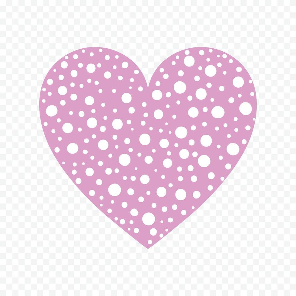 Pink Heart Symbol Isolated on white background vector