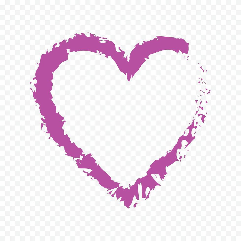 Green Heart Symbol Isolated on the white vector