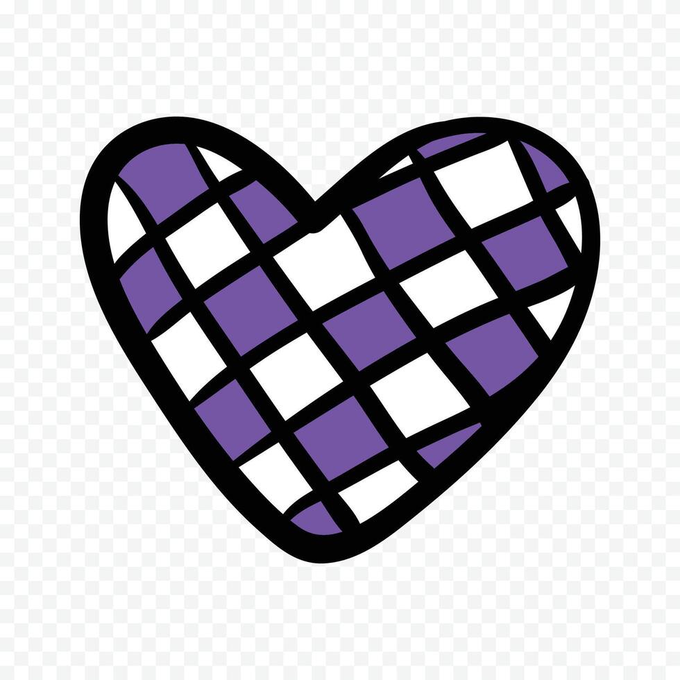 Hand drawn valentine's day on a white background vector