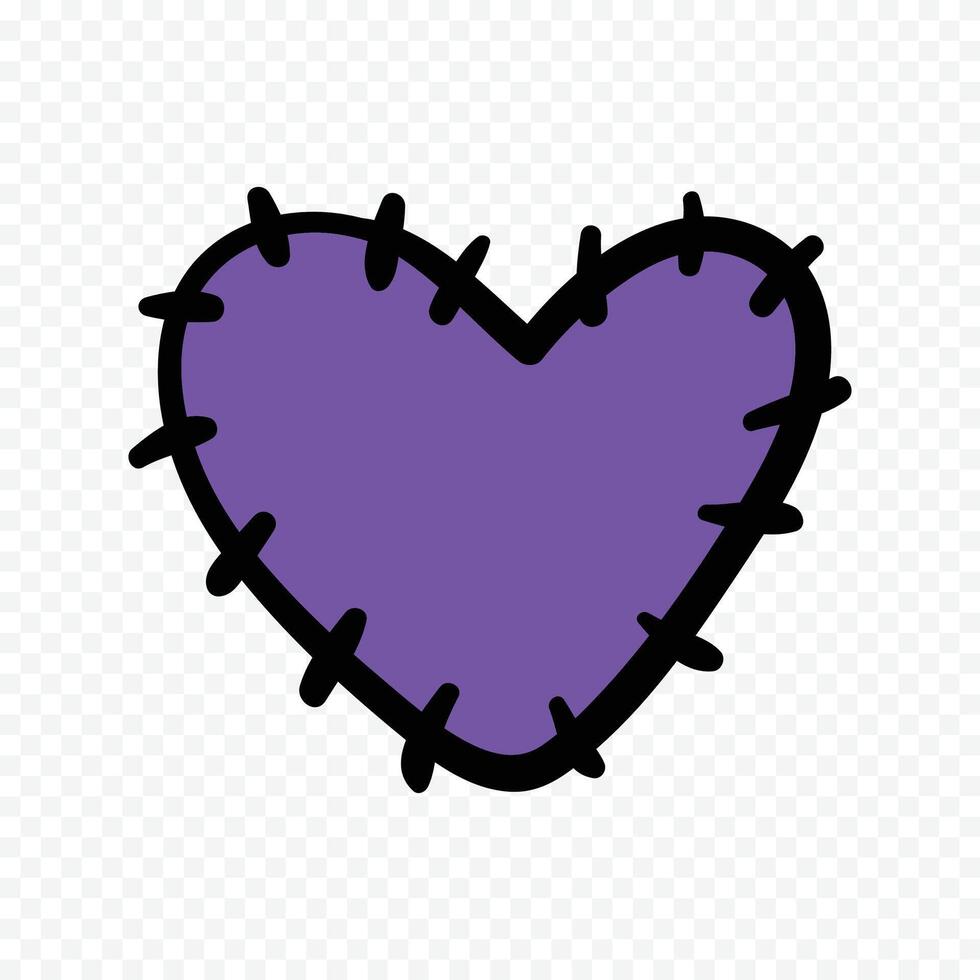 Green Heart Symbol Isolated on a white background vector