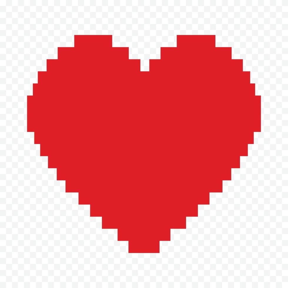 Red Hearts Symbol Set Isolated White Background vector