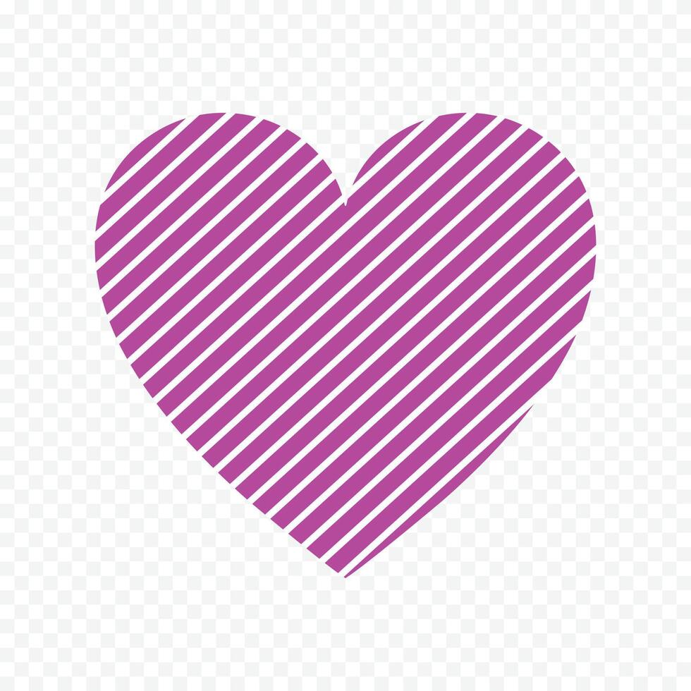 Flat heart icon illustration on white background vector