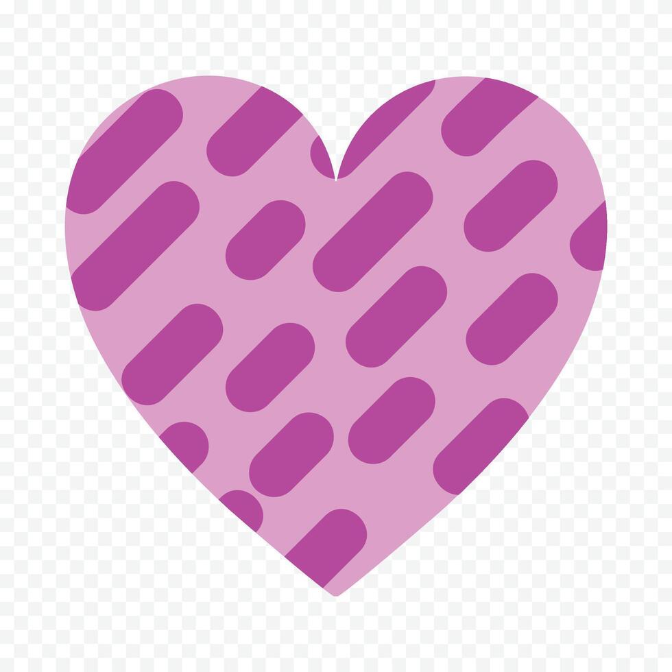 Flat heart icon on white vector