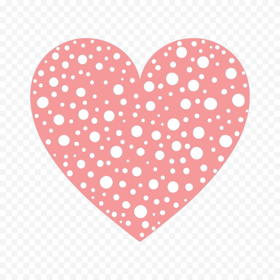 Flat heart illustration on a white background vector