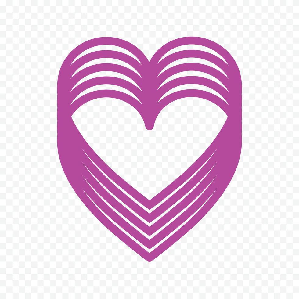 Valentine's day illustration icons on the white background vector