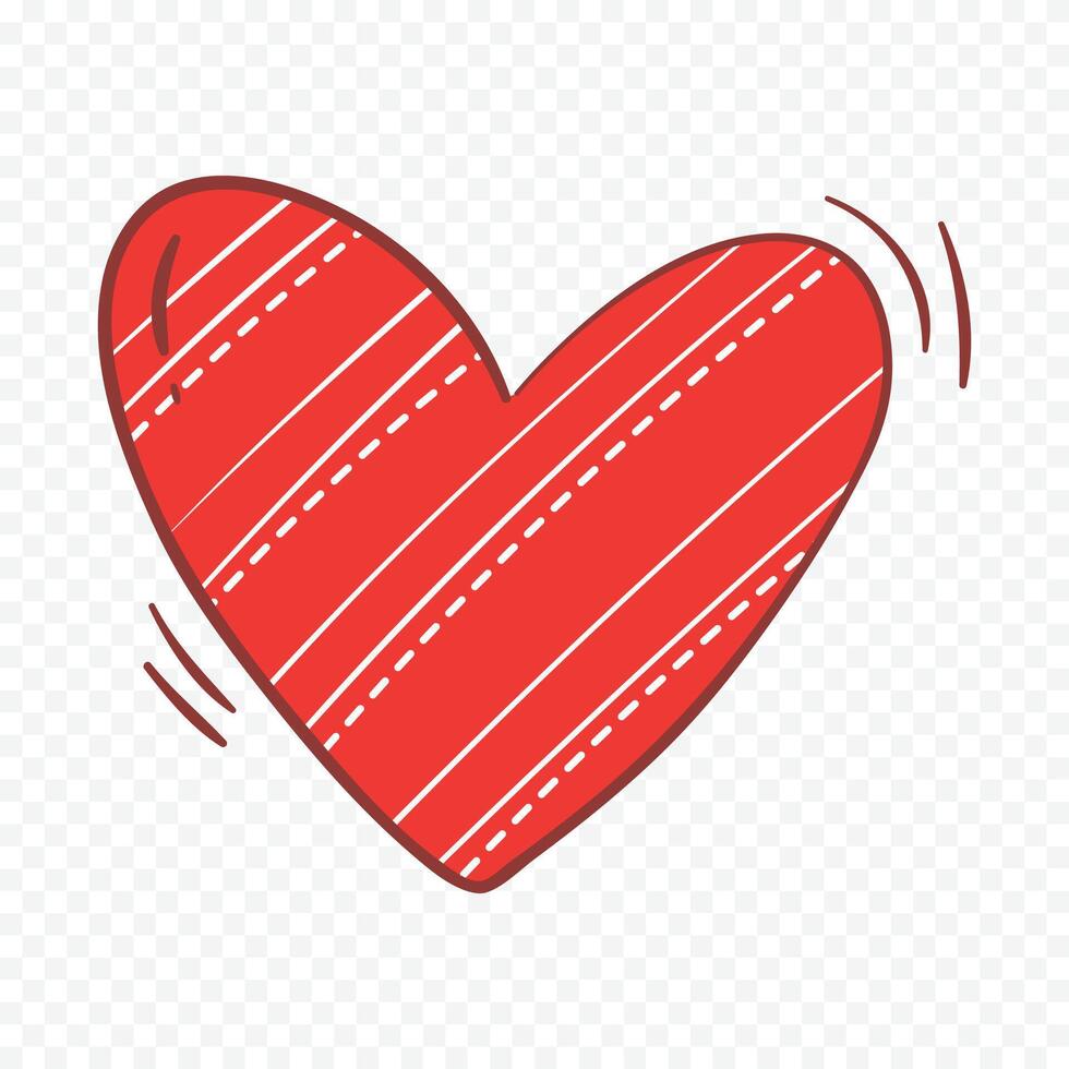 Valentine's day illustration icons on a white background vector