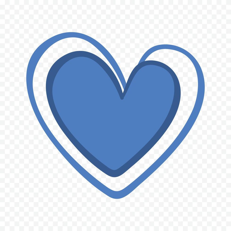 Valentine's day illustration on a white background vector