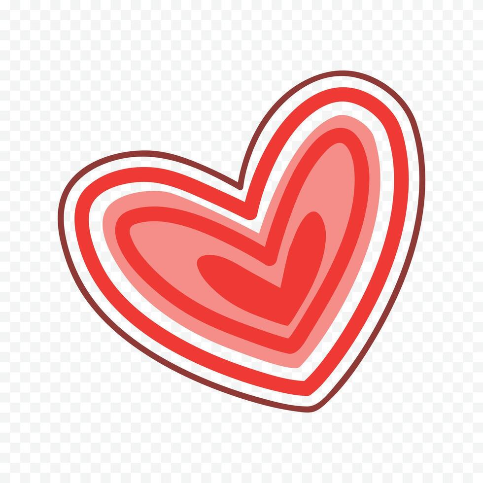 Hand drawn love isolated illustration vector