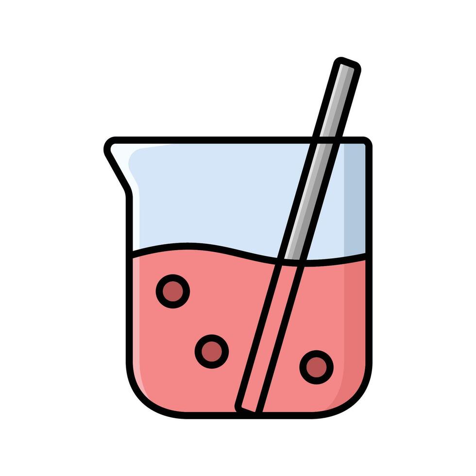 Science Beaker Icon Set vector
