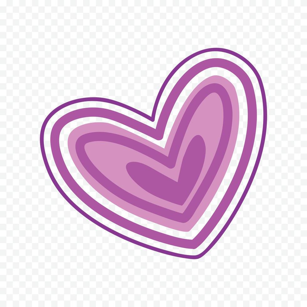 Hand drawn love illustration isolated on the white background vector