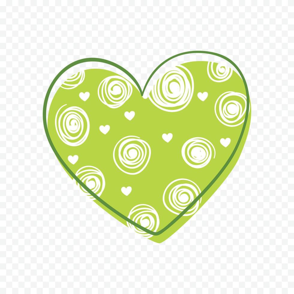 Valentines Day heart isolated on the white background vector