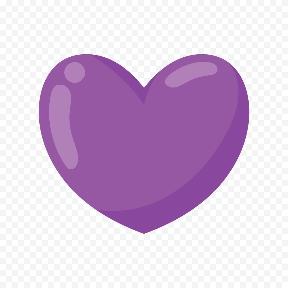 Valentines Day heart isolated on white vector