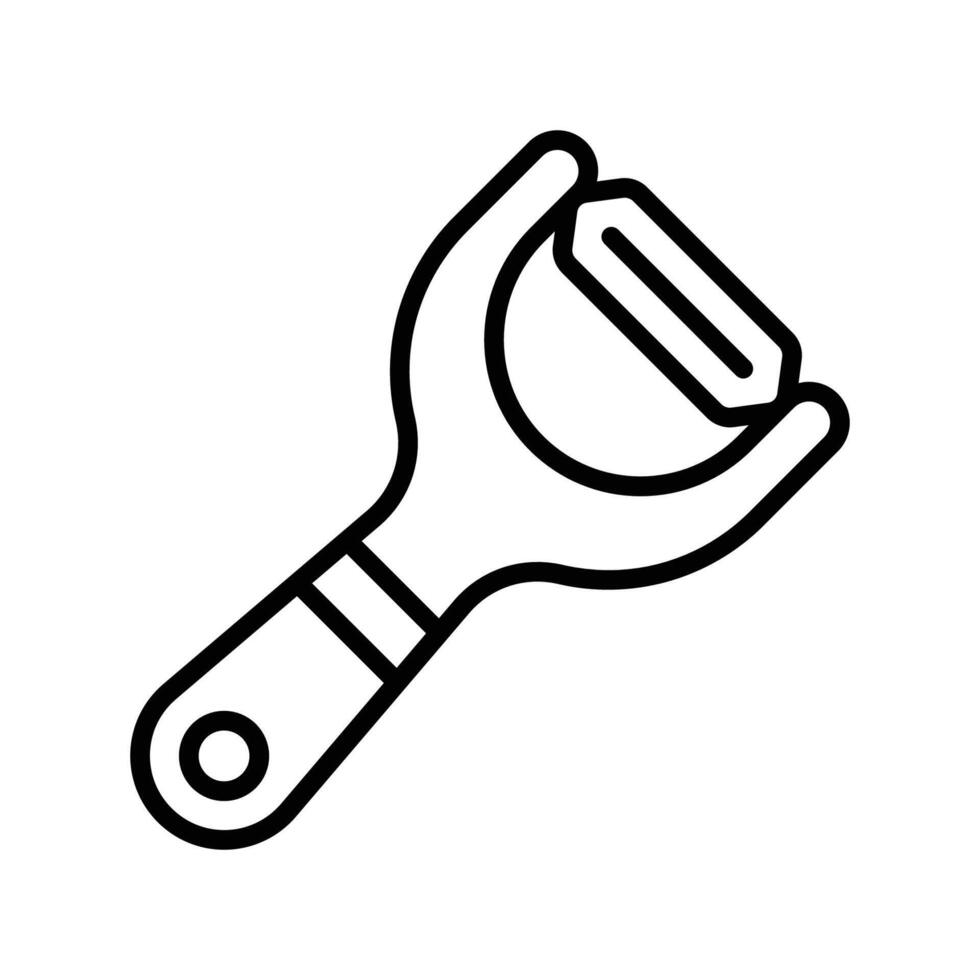 Stainless Steel Peeler Icon vector