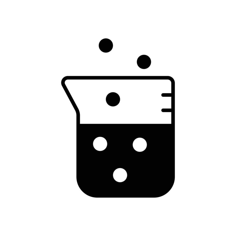 Beaker with Bubbles Illustration vector