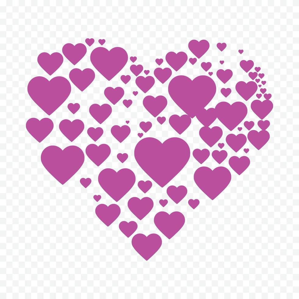 Valentines Day heart on a white vector