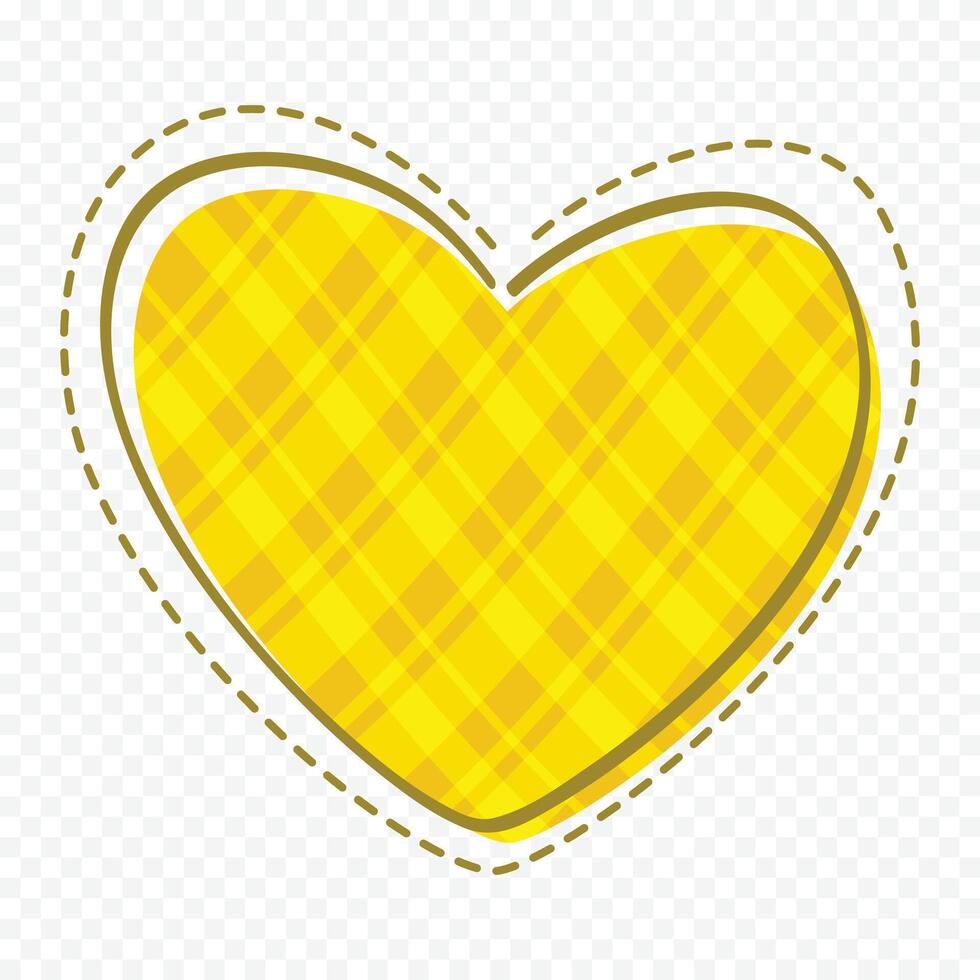 Doodle heart icon vector