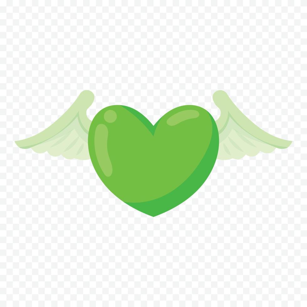 Doodle heart isolated illustration on the white vector