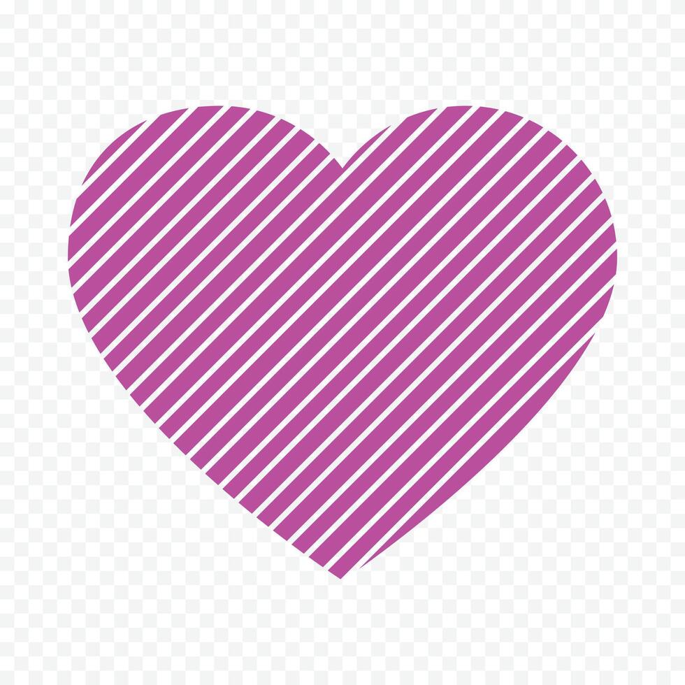 Doodle heart illustration on the white background vector