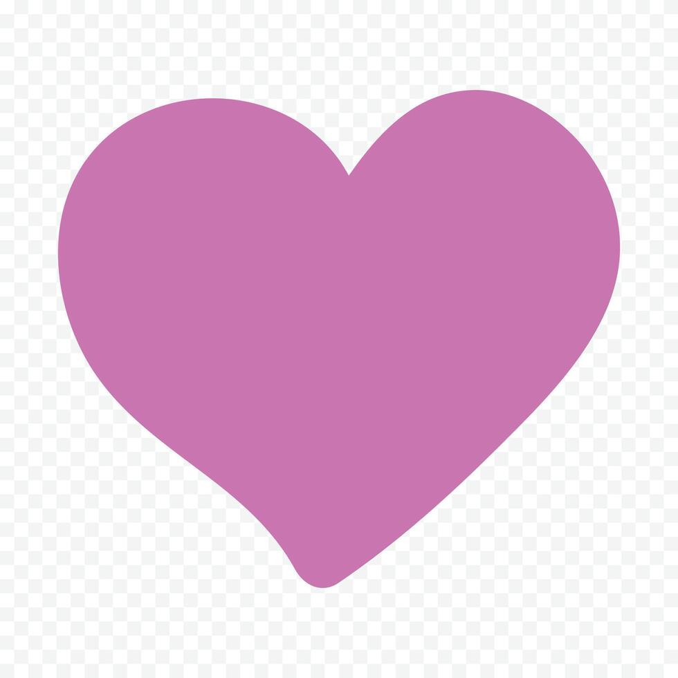 Doodle heart illustration on a white background vector