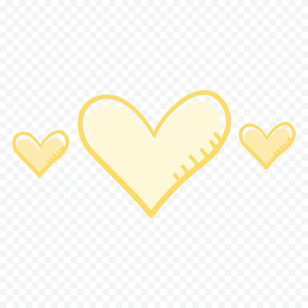 Doodle heart on white vector