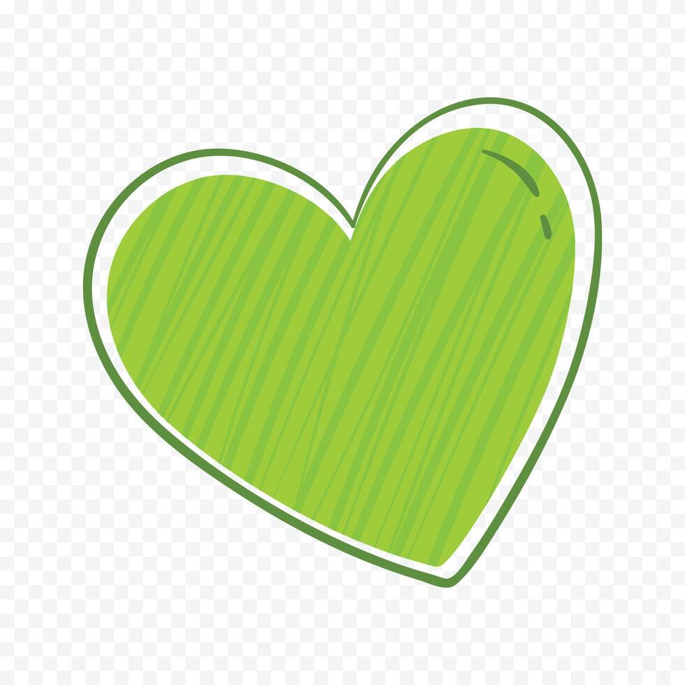 Doodle heart collection on the white background vector