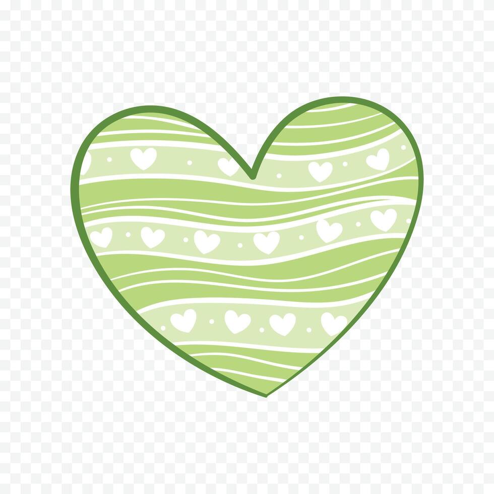 Doodle heart collection on the white vector