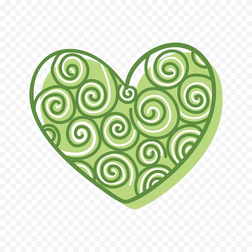 Doodle heart collection on a white background vector