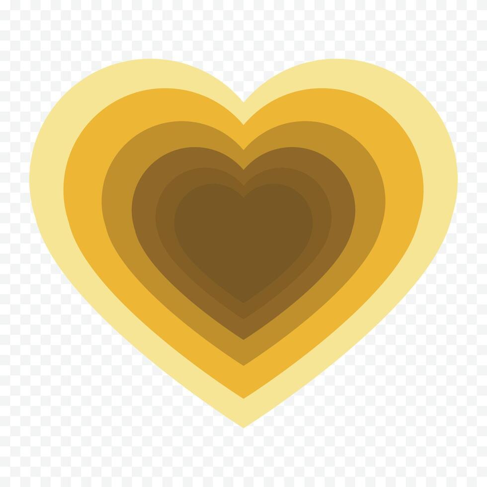 Hand drawn heart icon on the white background vector