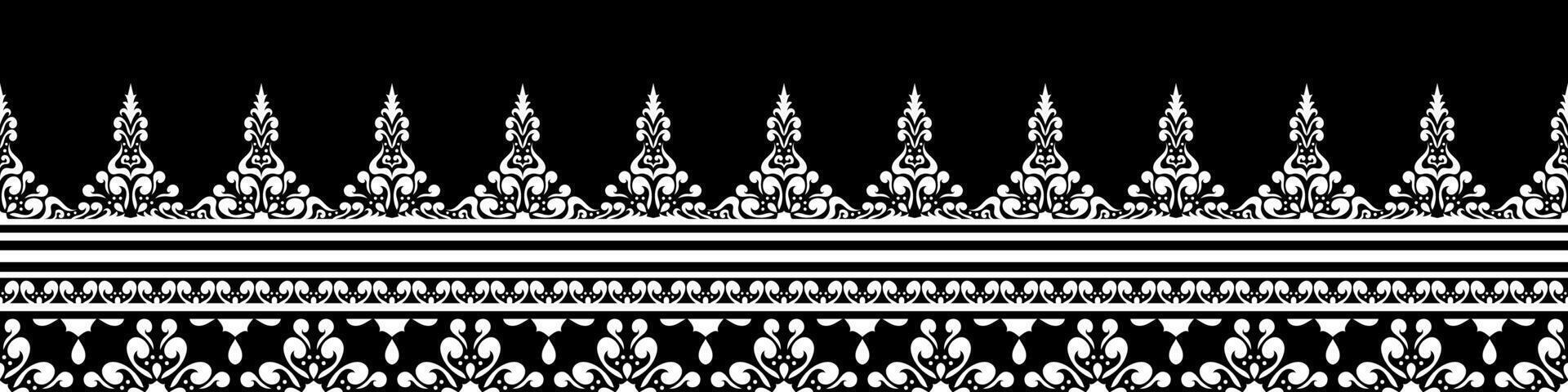 Vintage Ethnic Abstract Border Pattern Design. vector