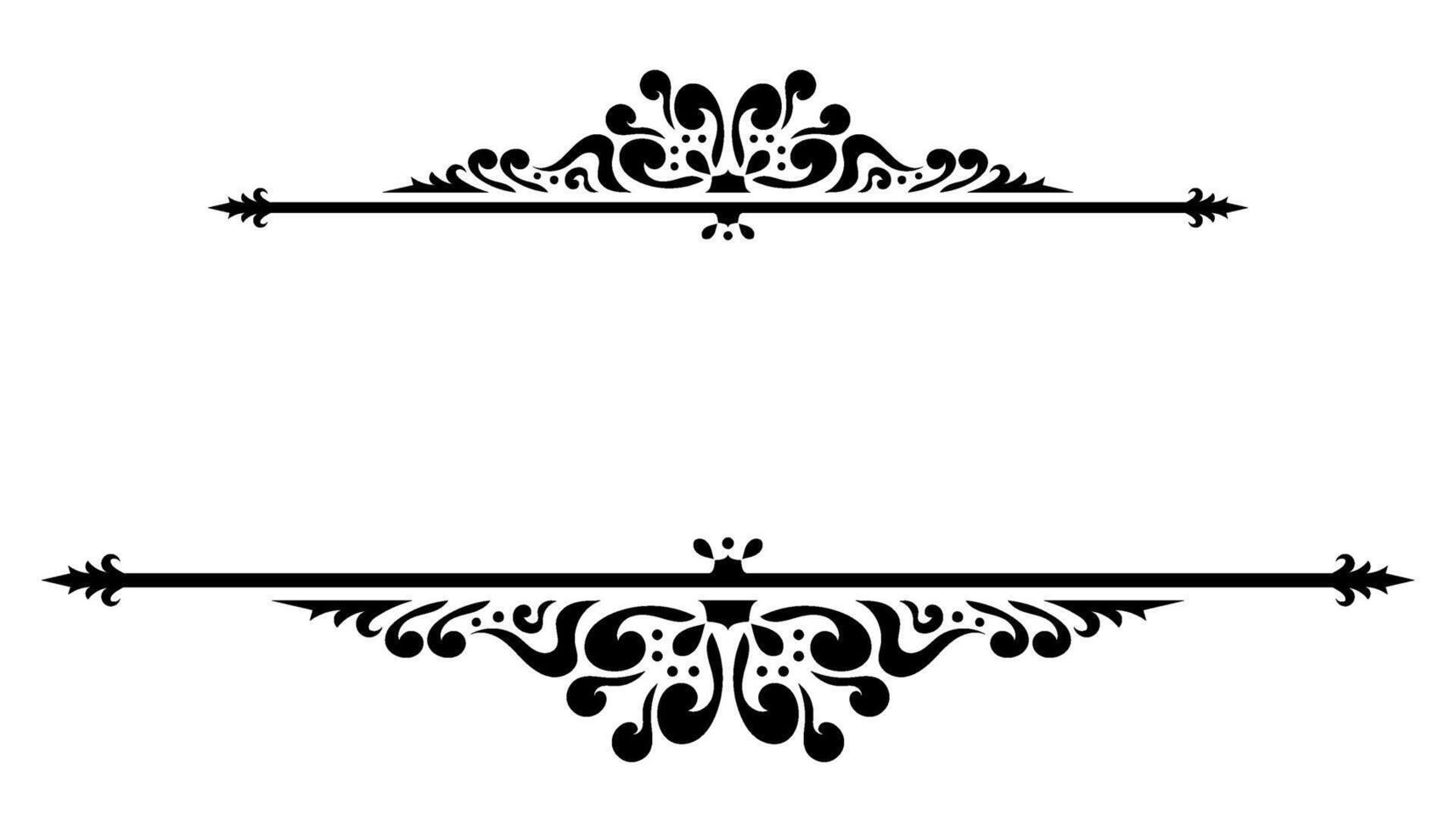 Luxury Vintage Frame Featuring Flourish and Abstract Filigree. vector