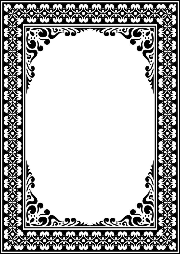 Luxury Vintage Ornate Frame with Abstract Ethnic Flourish. vector