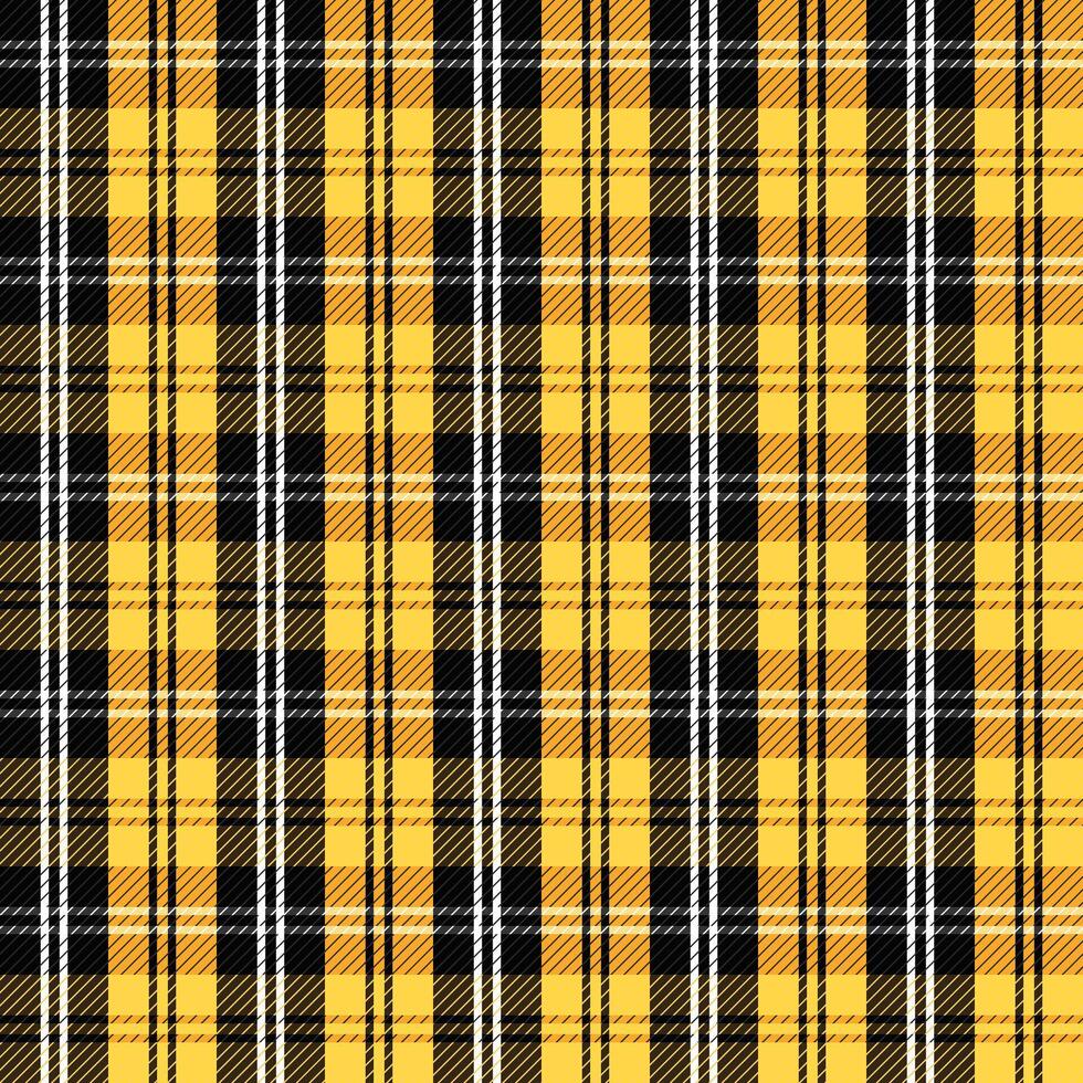 yellow scottish tartan plaid checkered stripe fabric print pattern background vector