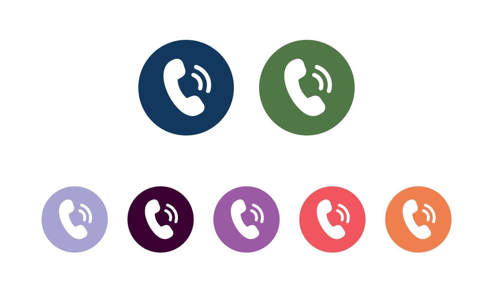 Phone call icon. Phone icon in trendy flat style vector