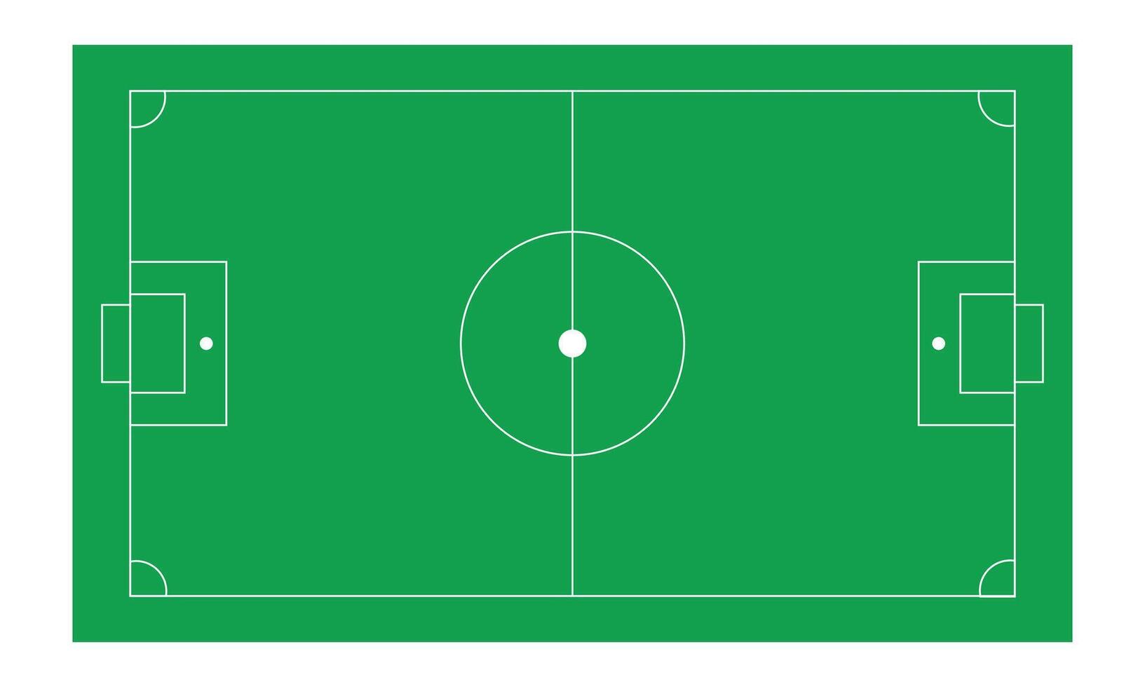 Soccer field in line style. Football pitch. Illustration of a soccer field. vector