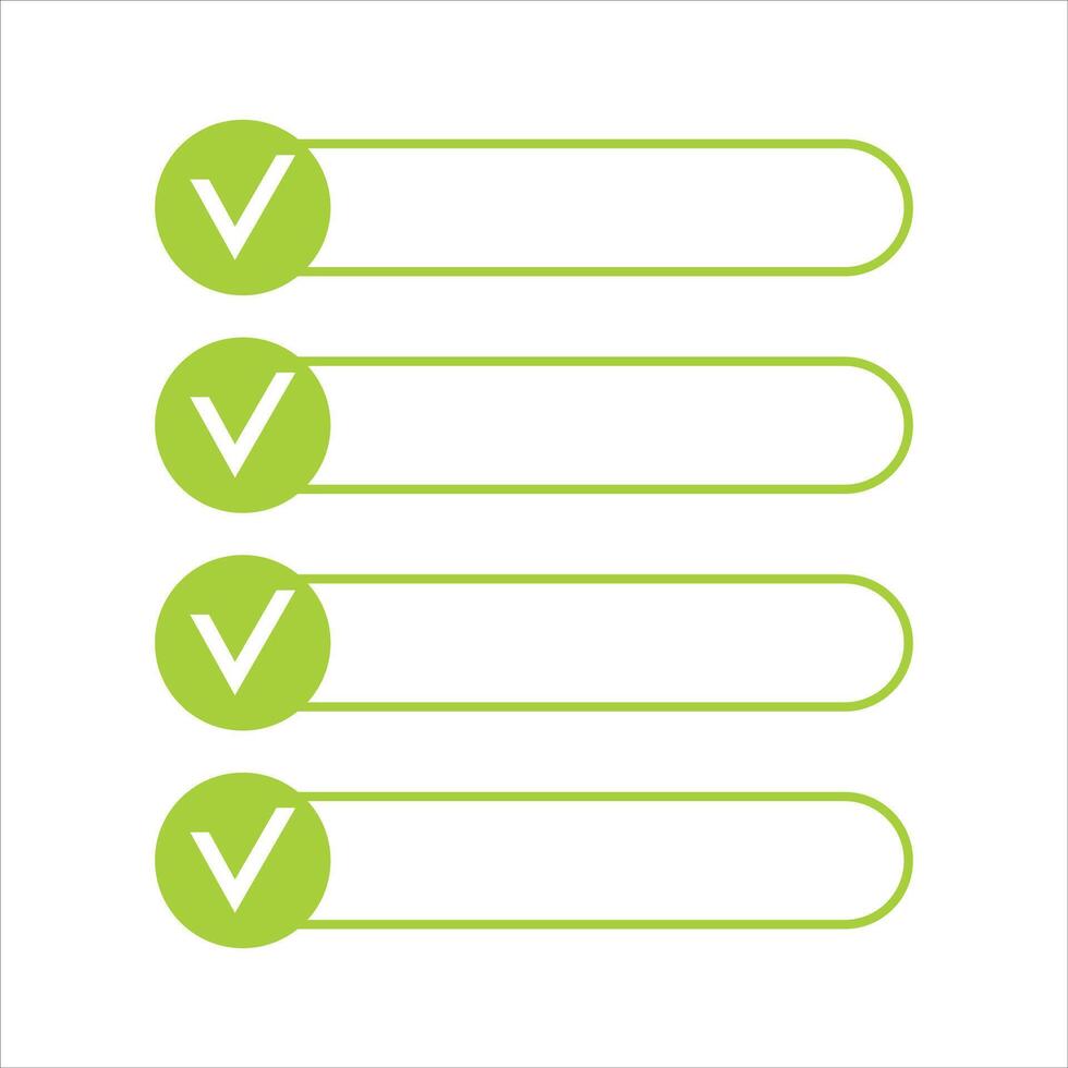 Notebook with to do list. Lines with check boxes. Lines with check boxes. vector