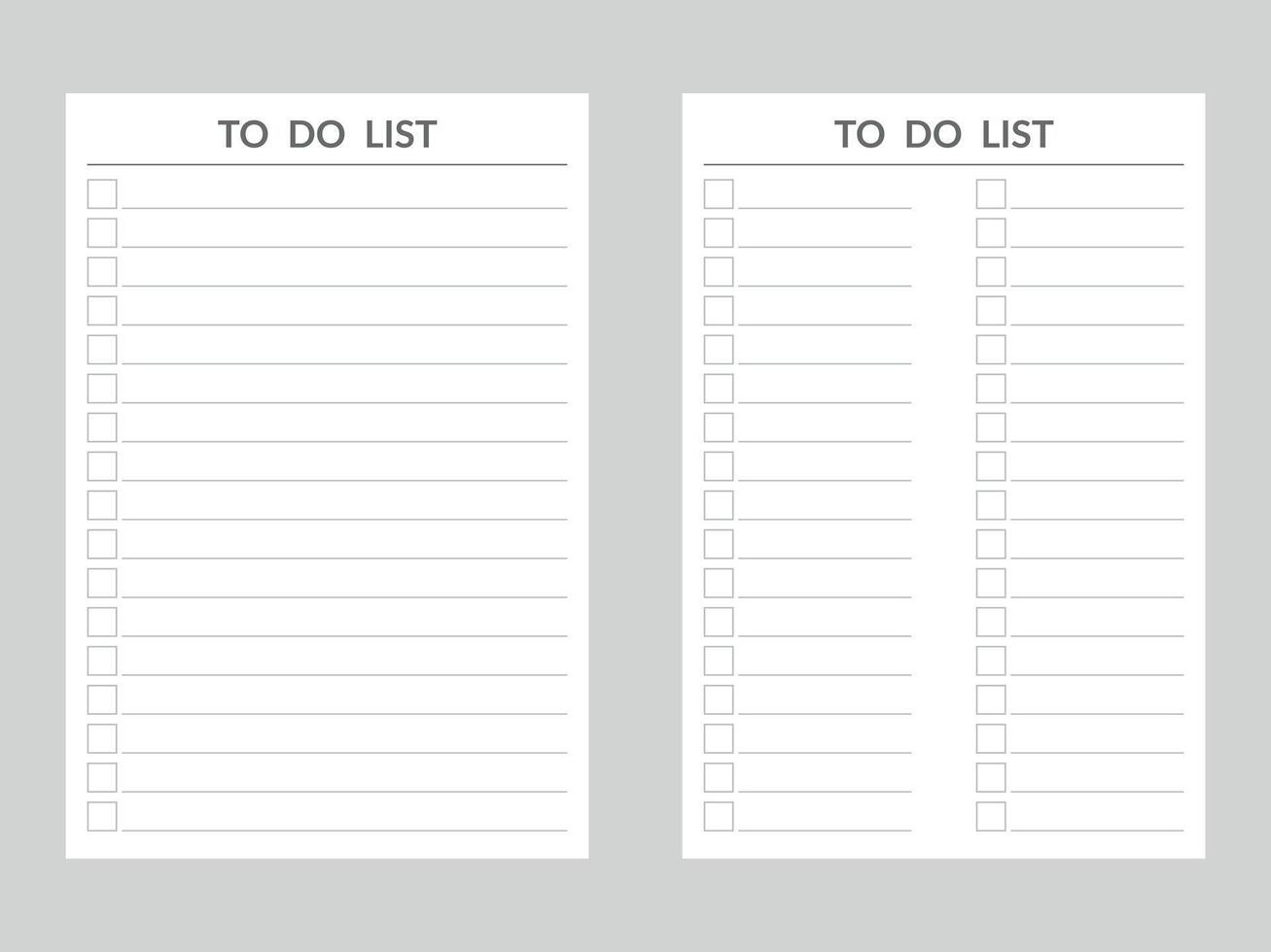 To do list planning task concept paper sheets with check box illustration vector