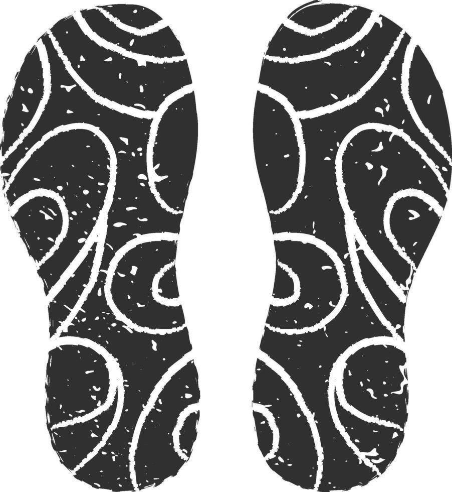 Shoe prints with curved lines create intricate traces on the ground, evoking a sense of journey and investigation, hinting at stories of movement and exploration vector