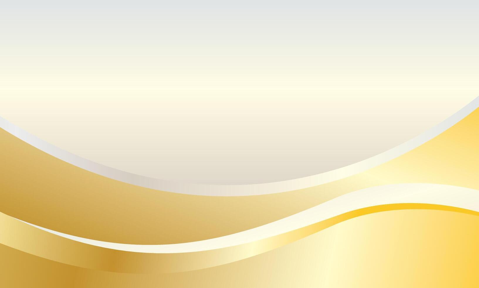 Luxury golden wavy abstract background vector
