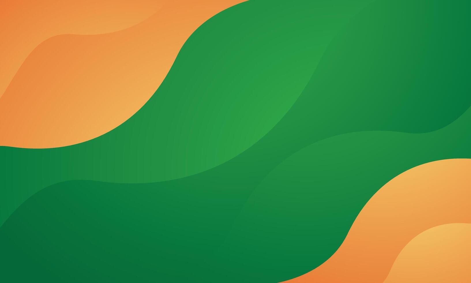 Orange green abstract background vector