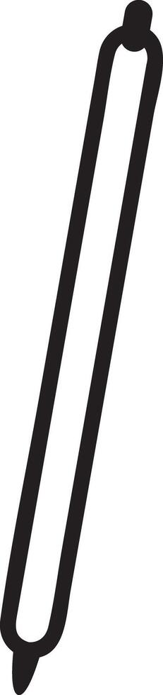 Simple and minimalist illustration of a digital pen, ideal for representing concepts related to digital art, writing, and modern creative tools vector