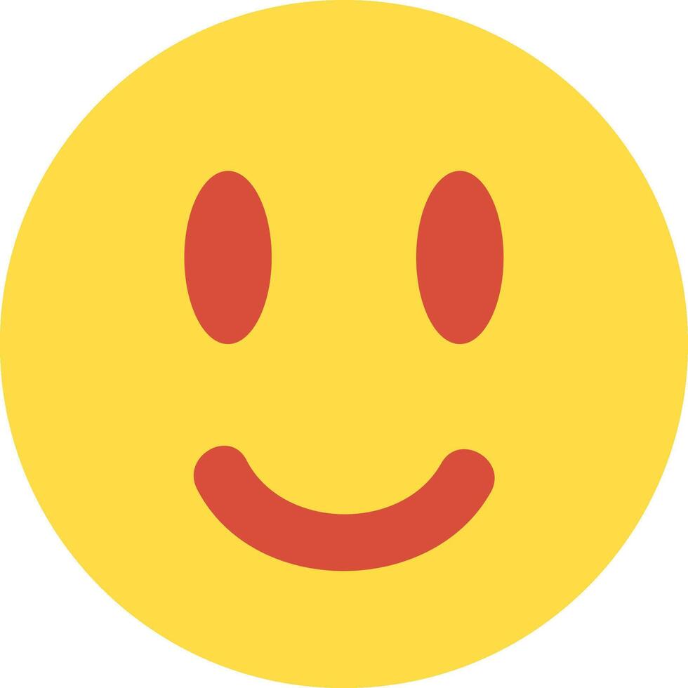 Simple emoticon smiling with closed eyes, expressing happiness, joy, and positive emotions, perfect for social media, communication, and conveying good vibes vector